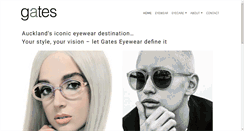 Desktop Screenshot of gateseyewear.co.nz